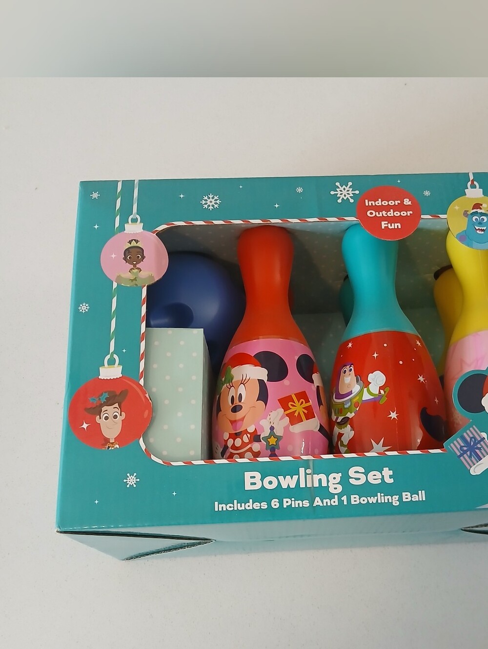 Disney Kids Bowling Set - Teal, Red, Pink, Blue, Yellow